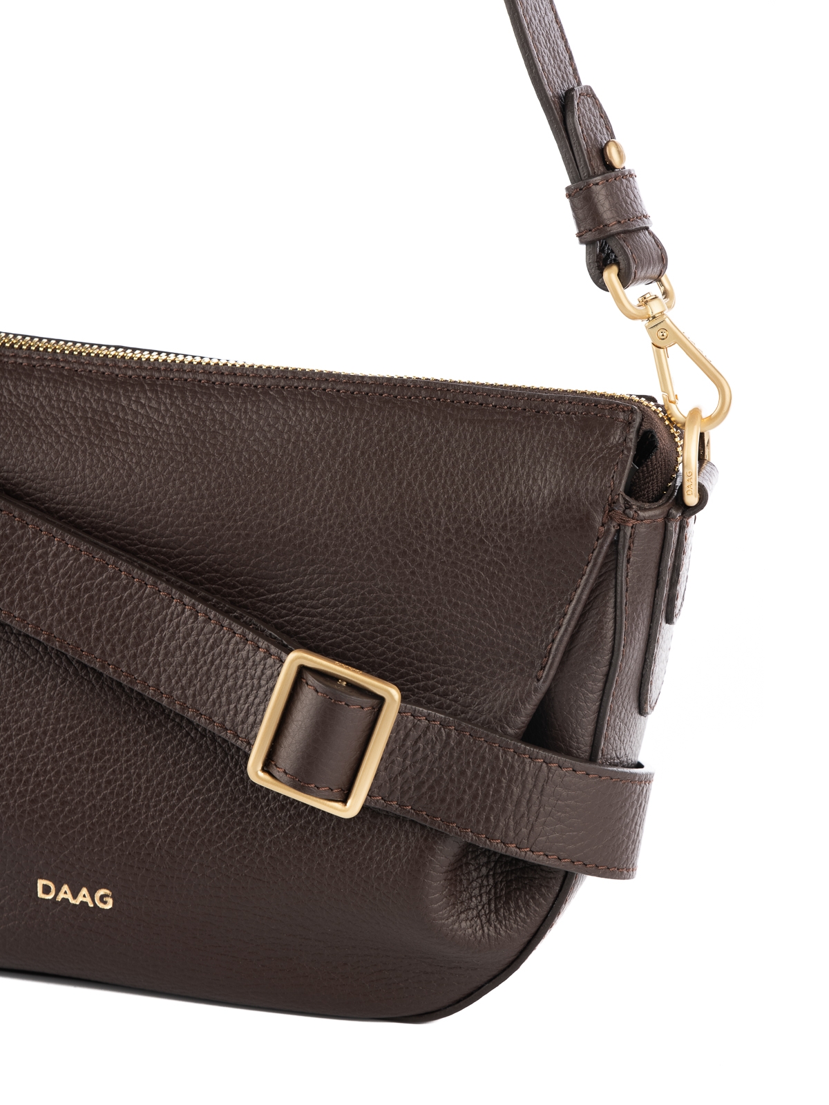 PENELOPE czekoladowy groszek skórzana torebka damska listonoszka torba na ramię.jpg