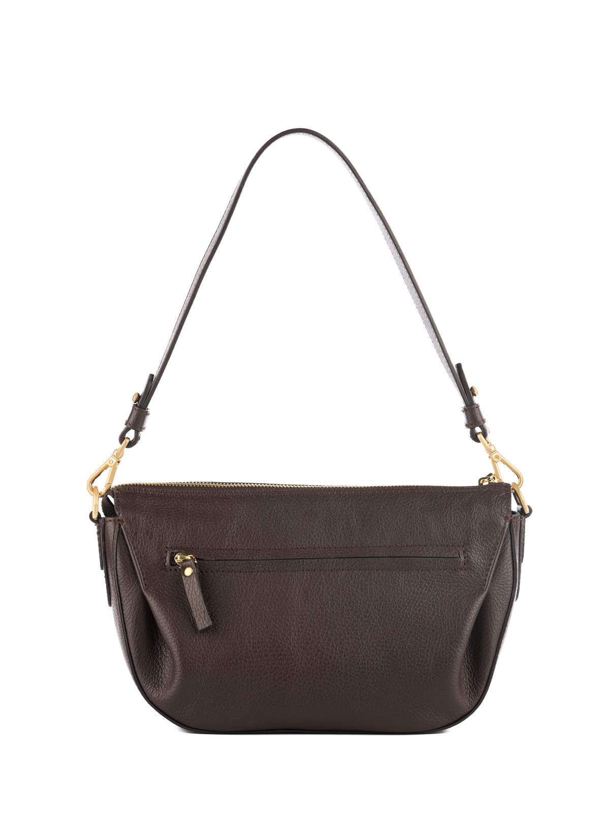 PENELOPE czekoladowy groszek skórzana torebka damska listonoszka torba na ramię.jpg