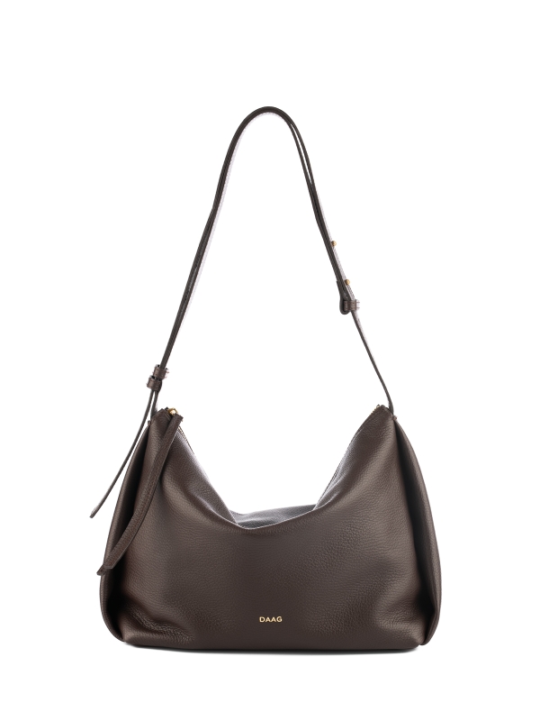 FLORENCE czekoladowy groszek skórzana torebka damska listonoszka torba na ramię.jpg