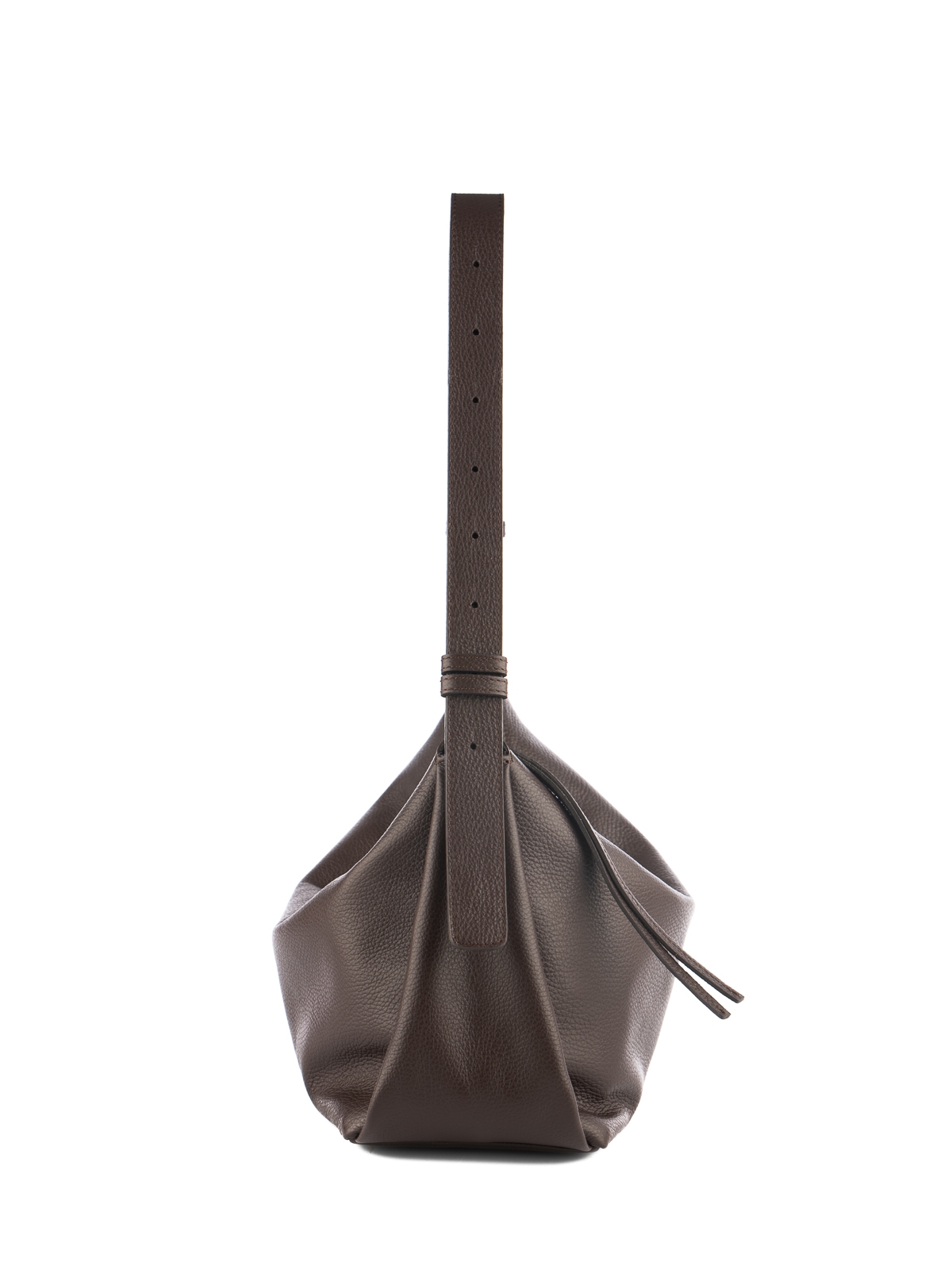 FLORENCE czekoladowy groszek skórzana torebka damska listonoszka torba na ramię.jpg