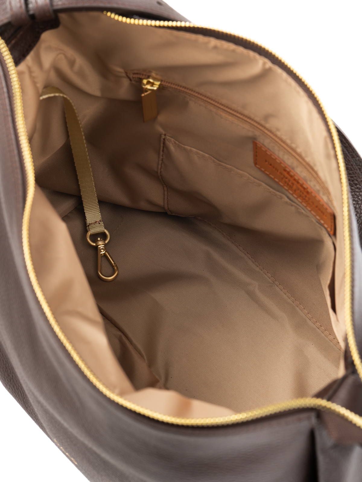 FLORENCE czekoladowy groszek skórzana torebka damska listonoszka torba na ramię.jpg