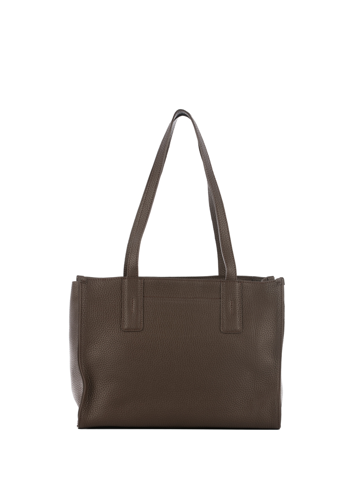 MINI HERMIONA czekoladowa skórzana torba shopper damska shopperka.jpg