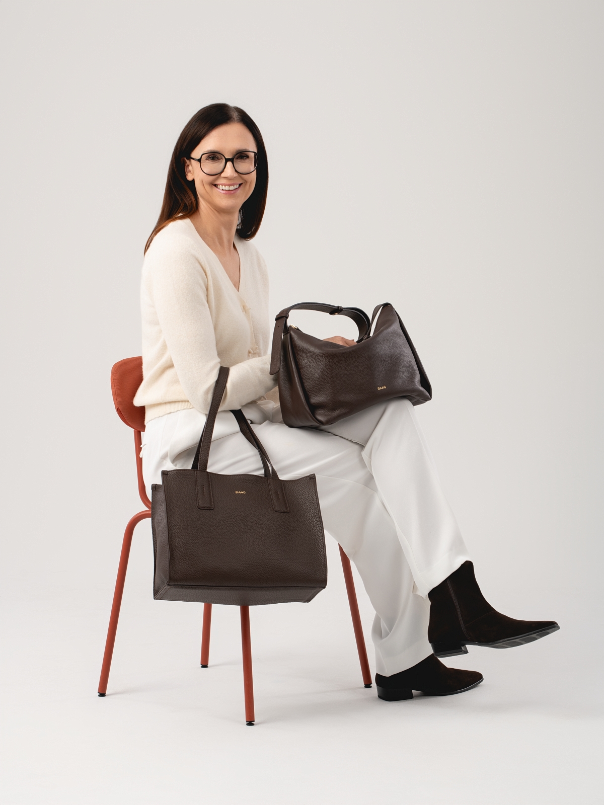 MINI HERMIONA czekoladowa skórzana torba shopper damska shopperka.jpg