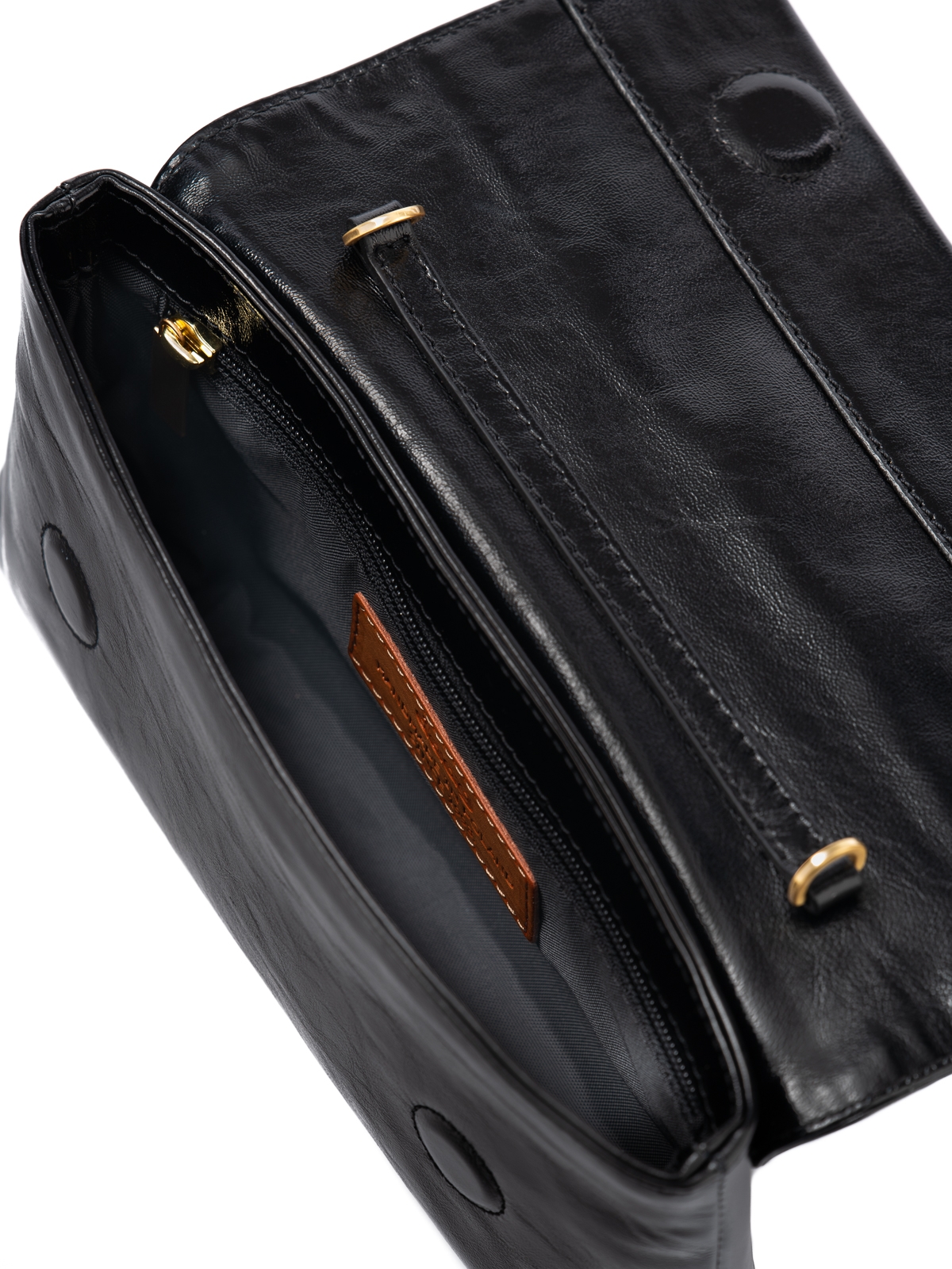 CLARA czarna mała skórzana kopertówka torebka damska.jpg