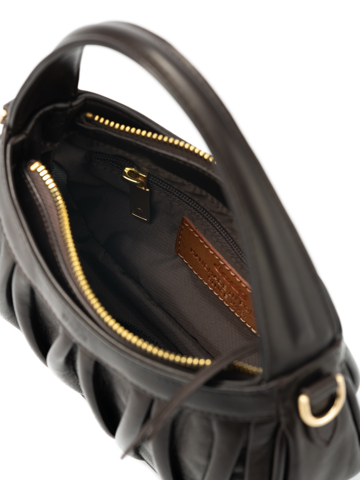 MURIEL czekoladowa skórzana torebka damska wieczorowa.jpg