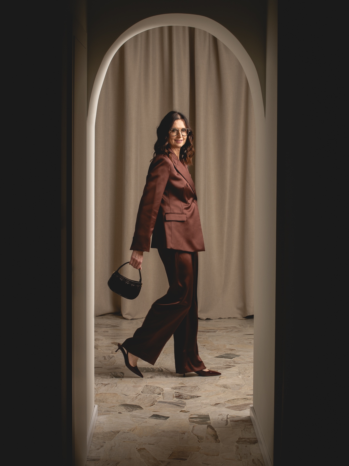 MURIEL czekoladowa skórzana torebka damska wieczorowa.jpg