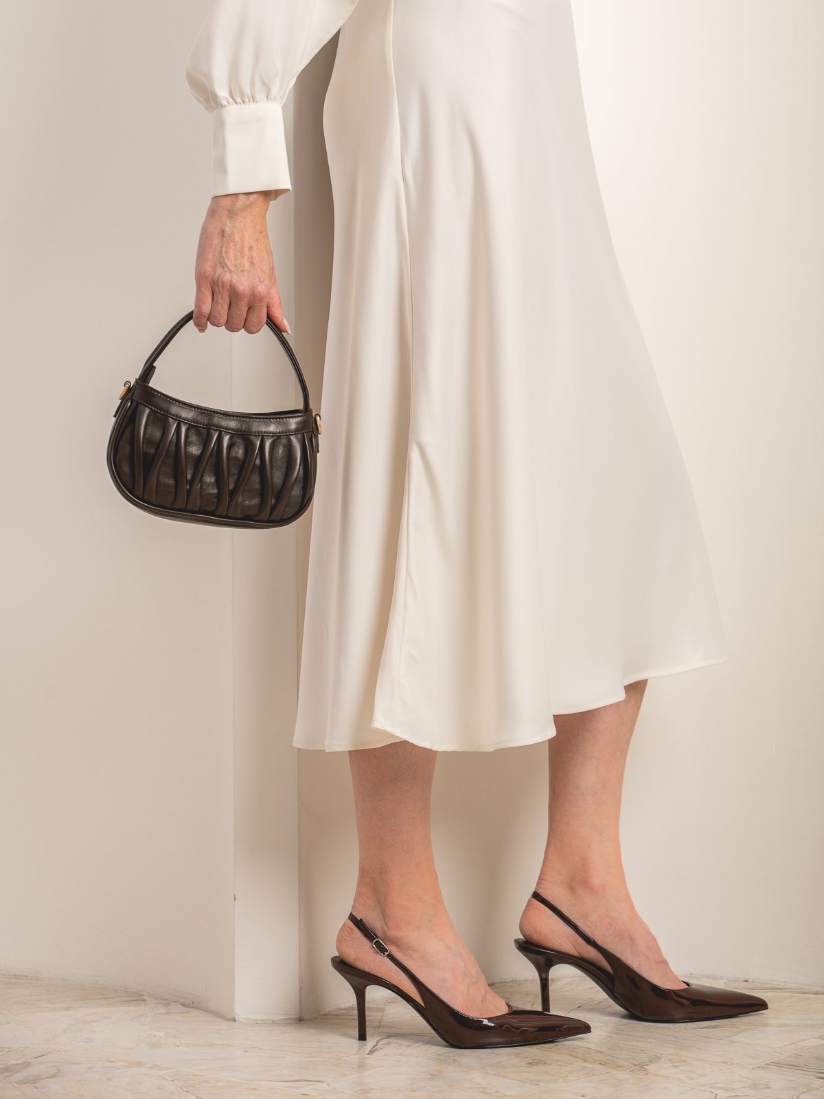 MURIEL czekoladowa skórzana torebka damska wieczorowa.jpg