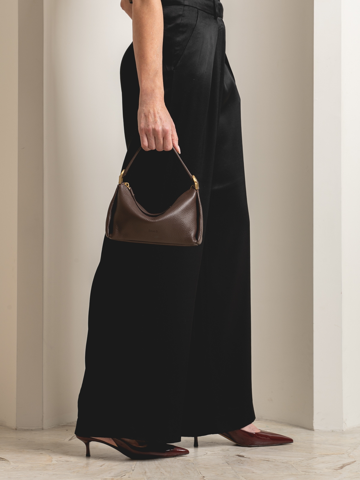 SIMONE czekoladowa skórzana torebka damska mała.jpg