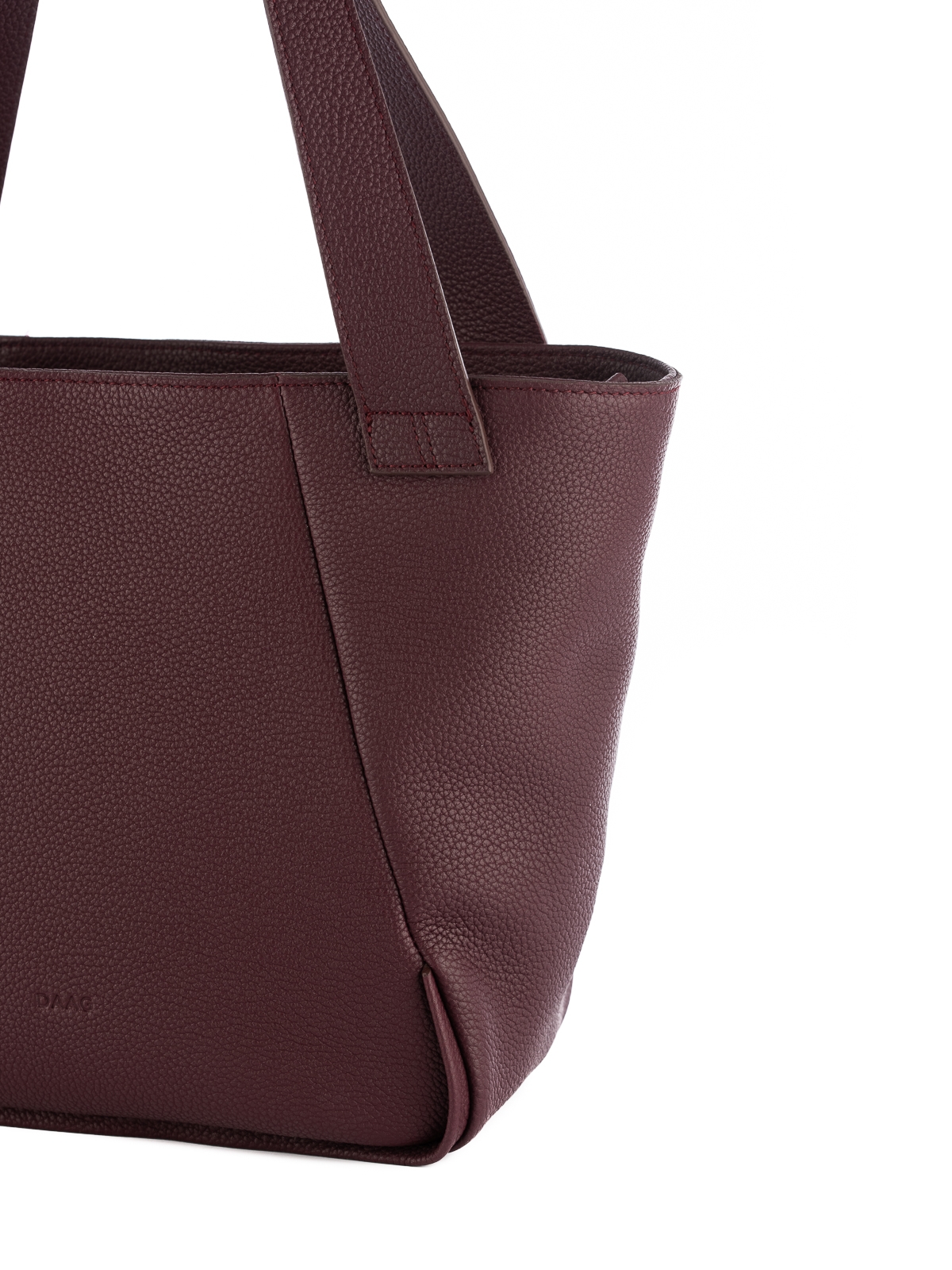 MARCELLA śliwkowa skórzana torba shopper damska shopperka.jpg