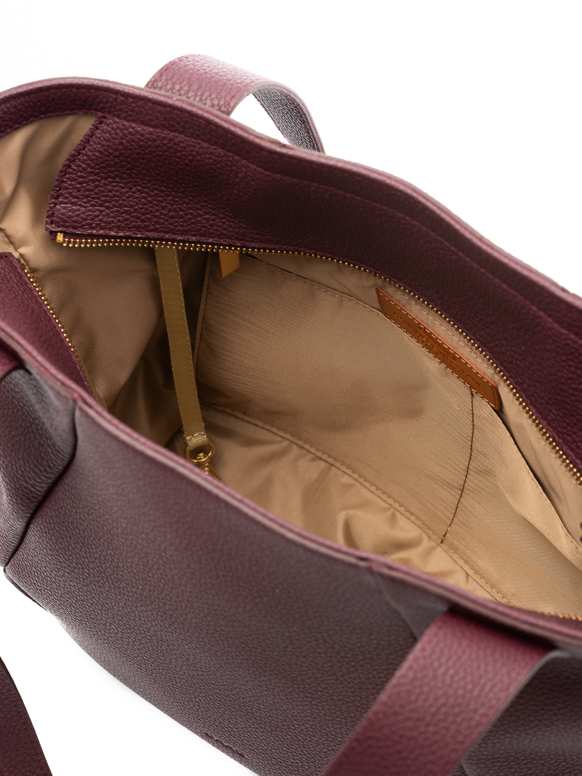 MARCELLA śliwkowa skórzana torba shopper damska shopperka.jpg