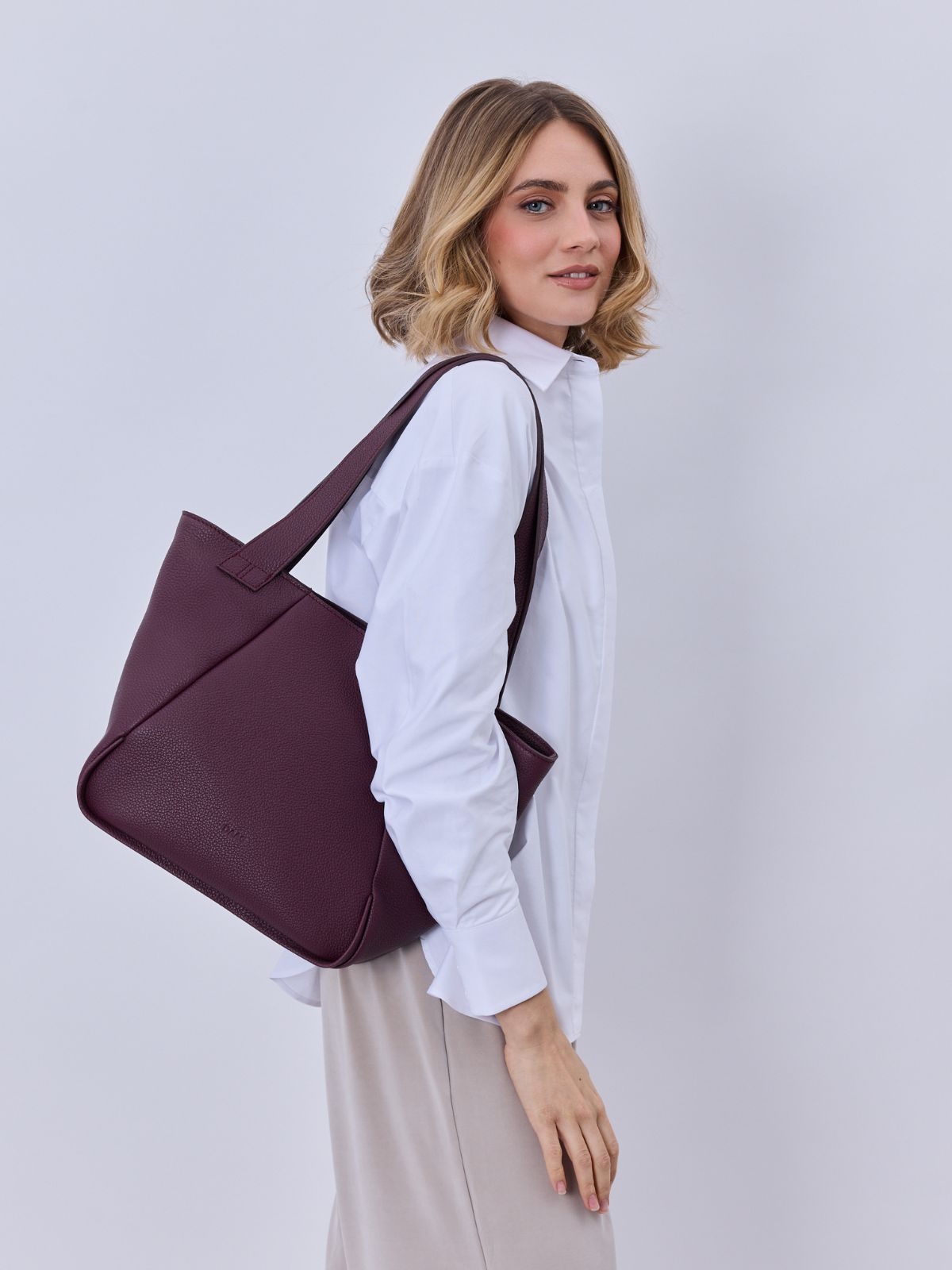 MARCELLA śliwkowa skórzana torba shopper damska shopperka.jpg