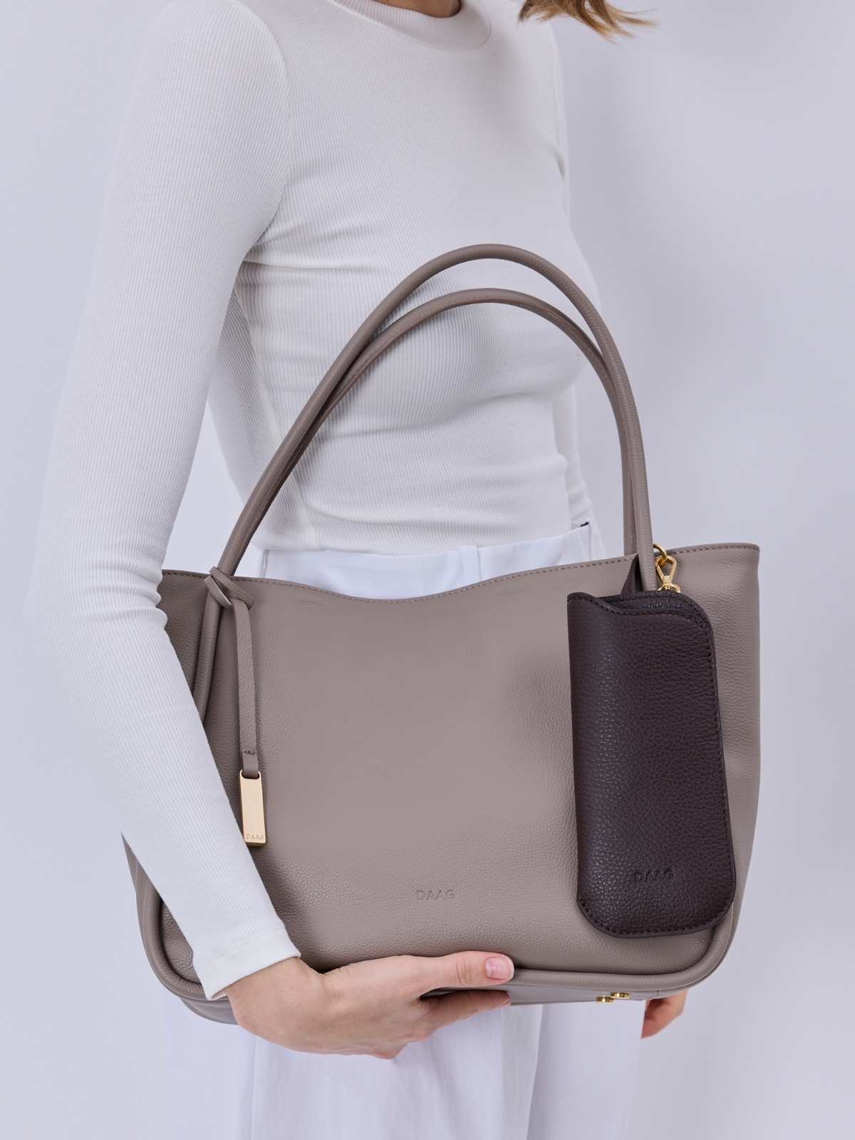 GULIETTA taupe skórzana torba shopper damska shopperka.jpg