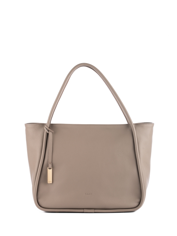 GULIETTA taupe skórzana torba shopper damska shopperka.jpg