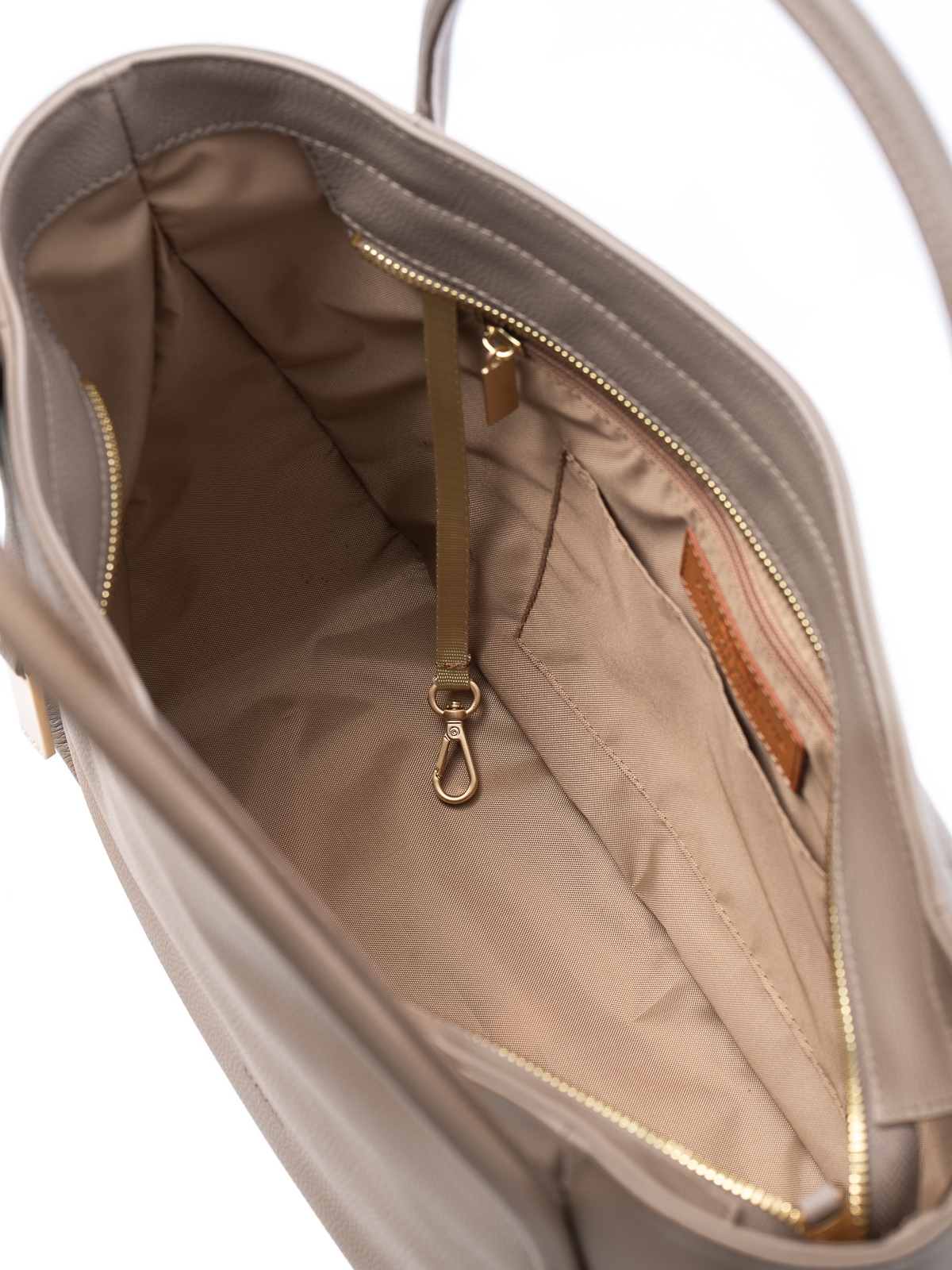 GULIETTA taupe skórzana torba shopper damska shopperka.jpg