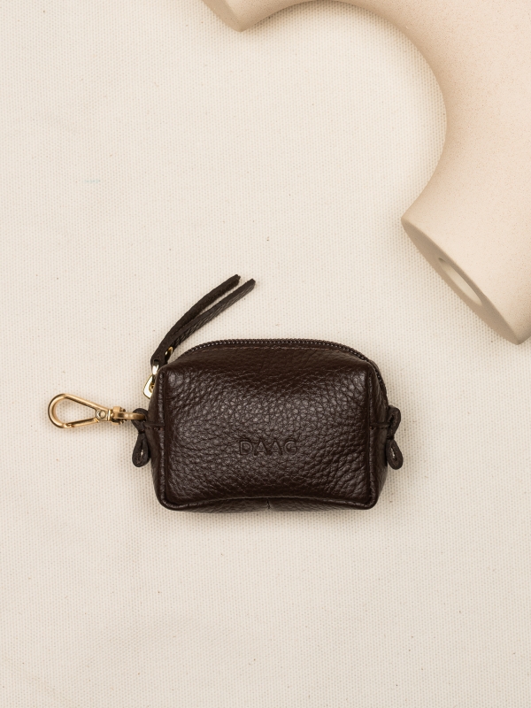 CHARMS lily mini saszetka czekoladowy groszek skórzana zero waste.jpg