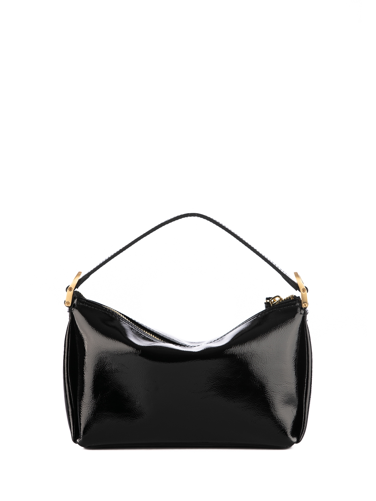 SIMONE czarna błyszcząca skórzana torebka damska mała.jpg