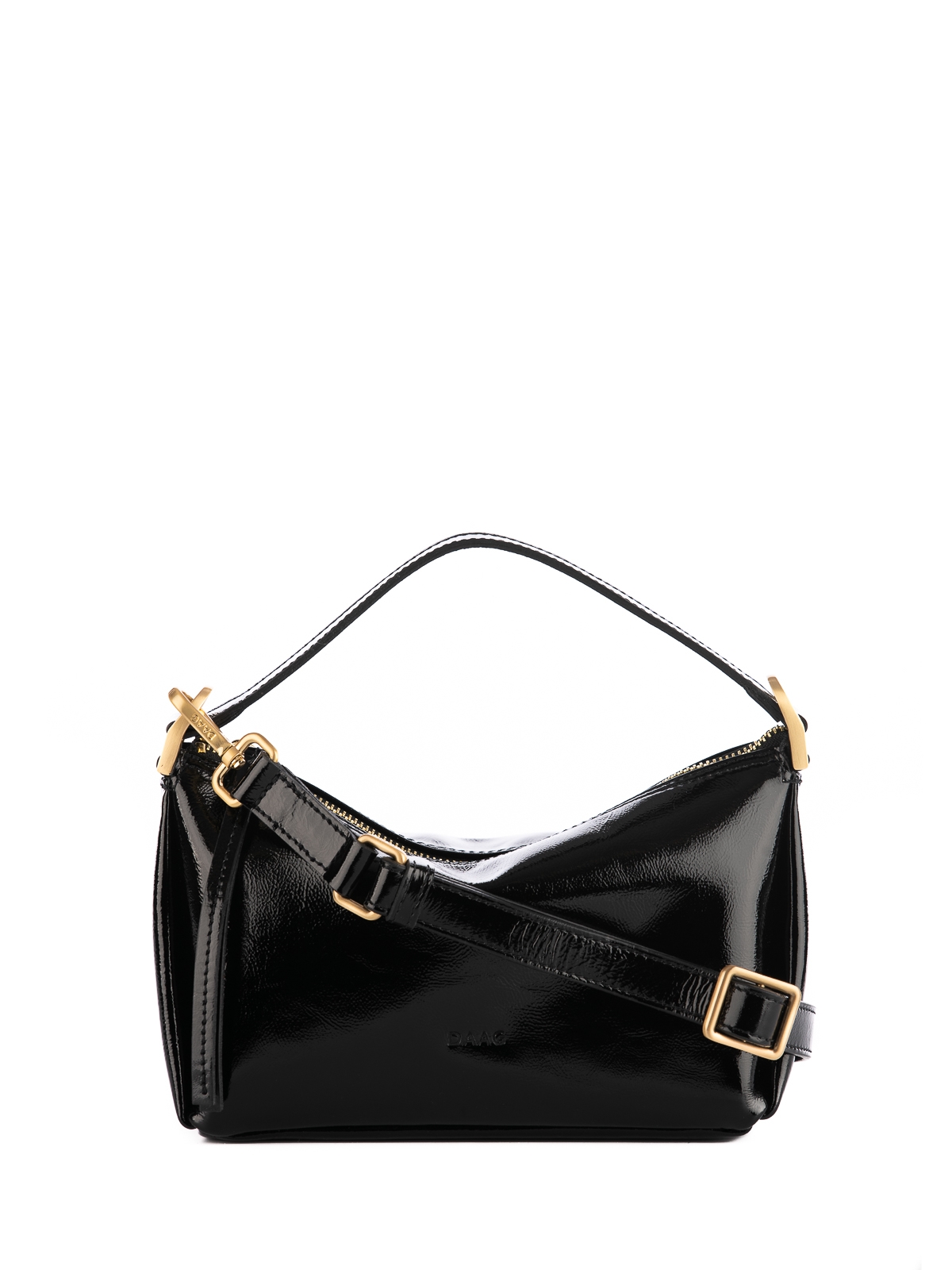 SIMONE czarna błyszcząca skórzana torebka damska mała.jpg