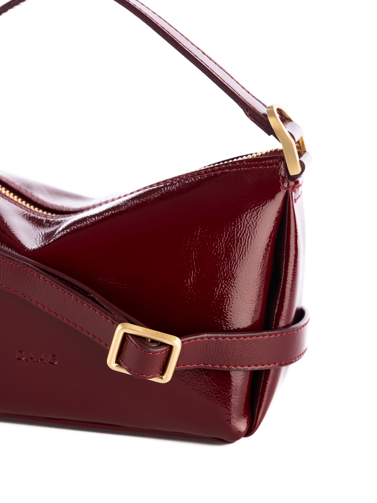 SIMONE bordowa błyszcząca skórzana torebka damska mała.jpg