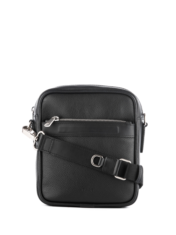 BRUNO czarna skórzana mała torba męska listonoszka.jpg