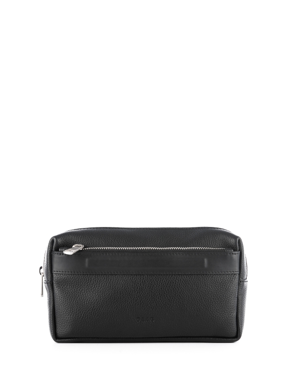 OLIVER czarna skórzana męska nerka saszetka torba.jpg