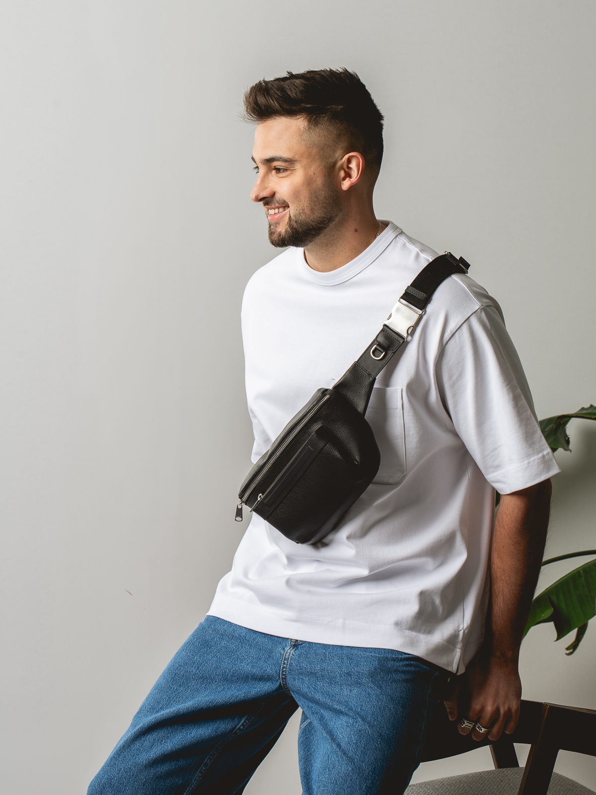 ALAN czarna skórzana męska nerka saszetka torba.jpg