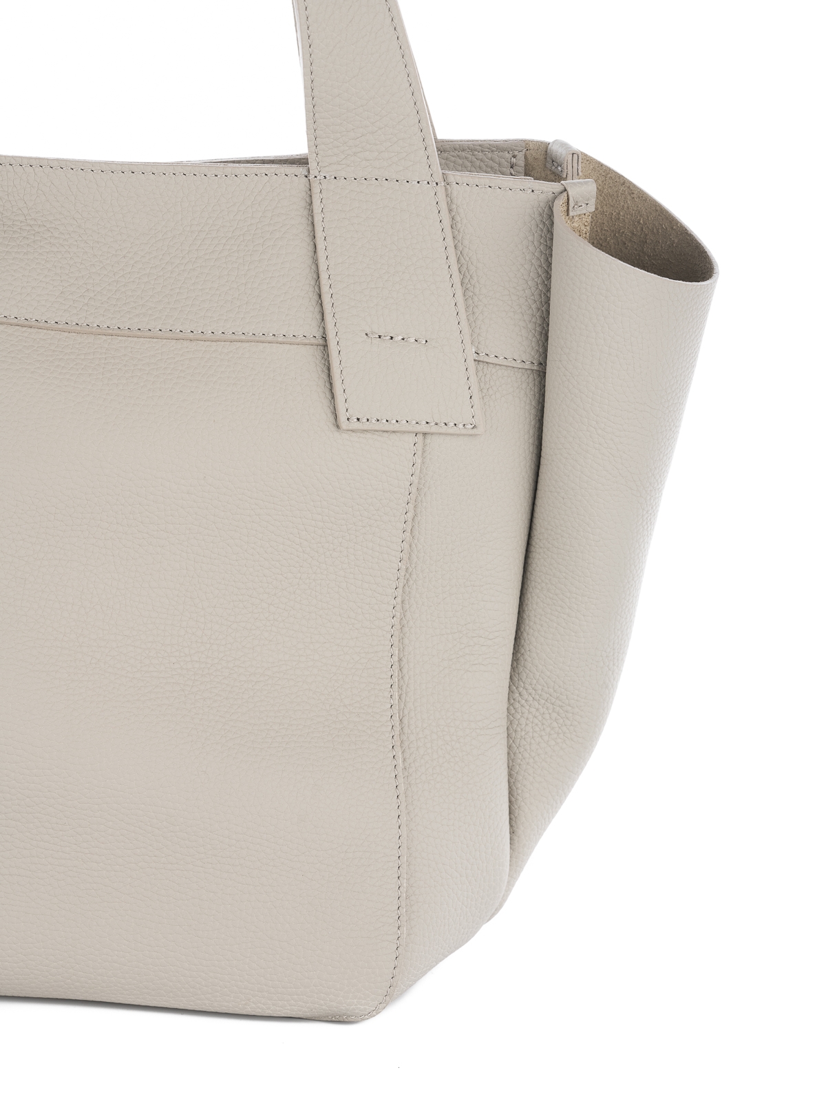 ISABELLA jasny beż skórzana torba shopper damska duża shopperka.jpg