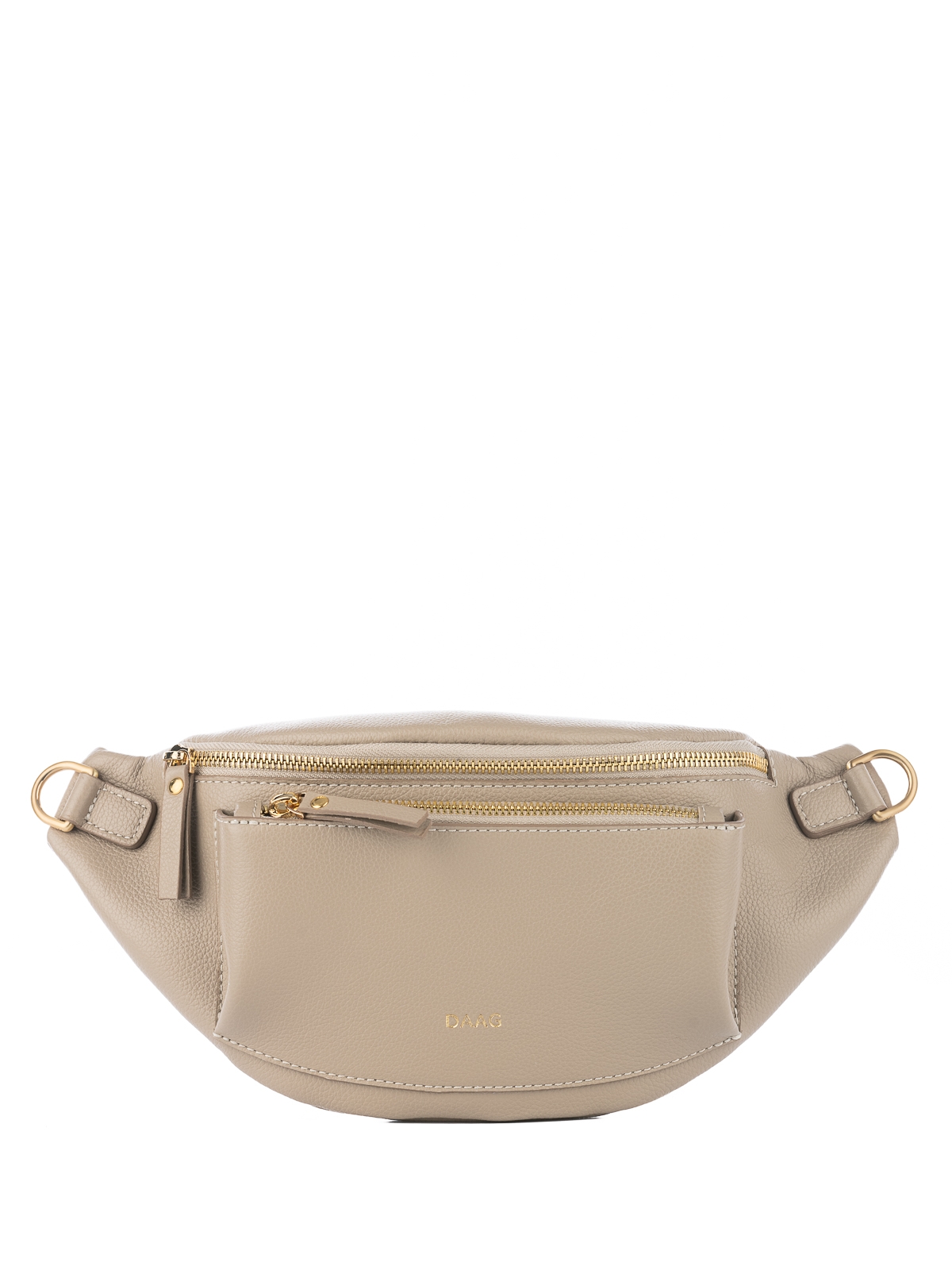 LARISSA zimny beż skórzana duża damska nerka saszetka torebka.jpg