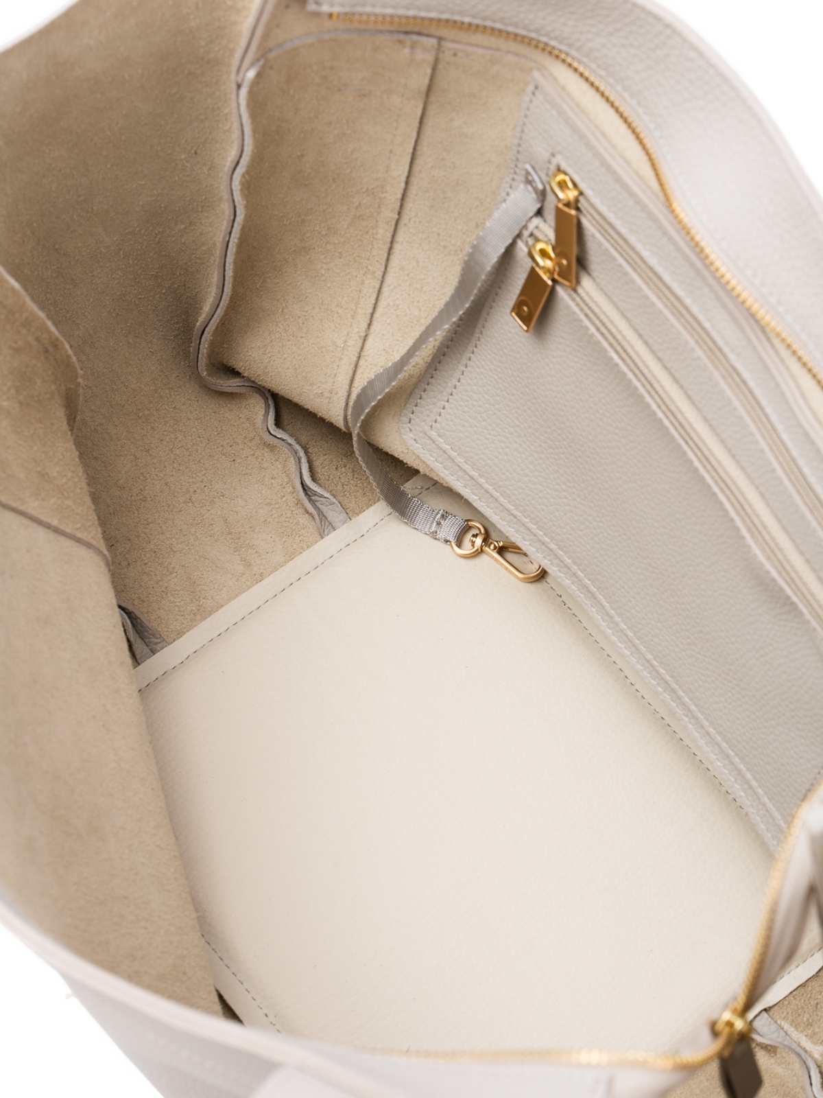 ISABELLA jasny beż skórzana torba shopper damska duża shopperka.jpg