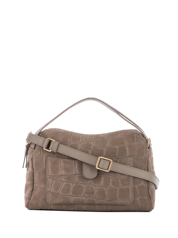 BONNIE zamsz jasny taupe croco duża skórzana torebka kuferek.jpg