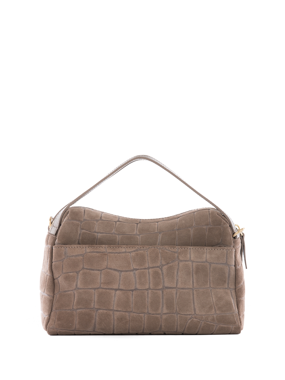 BONNIE zamsz jasny taupe croco duża skórzana torebka kuferek.jpg