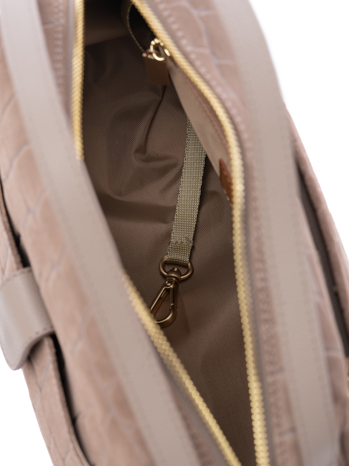 BONNIE zamsz jasny taupe croco duża skórzana torebka kuferek.jpg