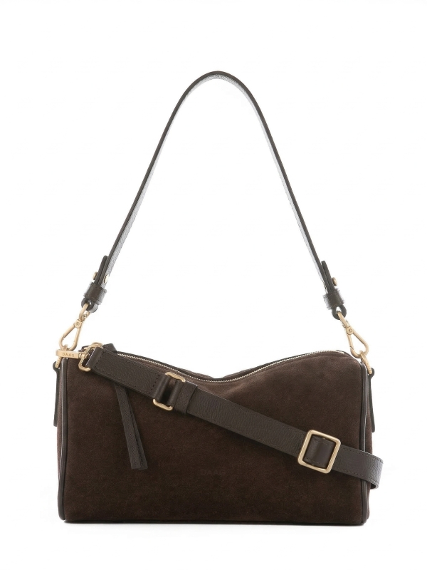 CINDY zamsz czekoladowy skórzana torebka damska listonoszka.jpg