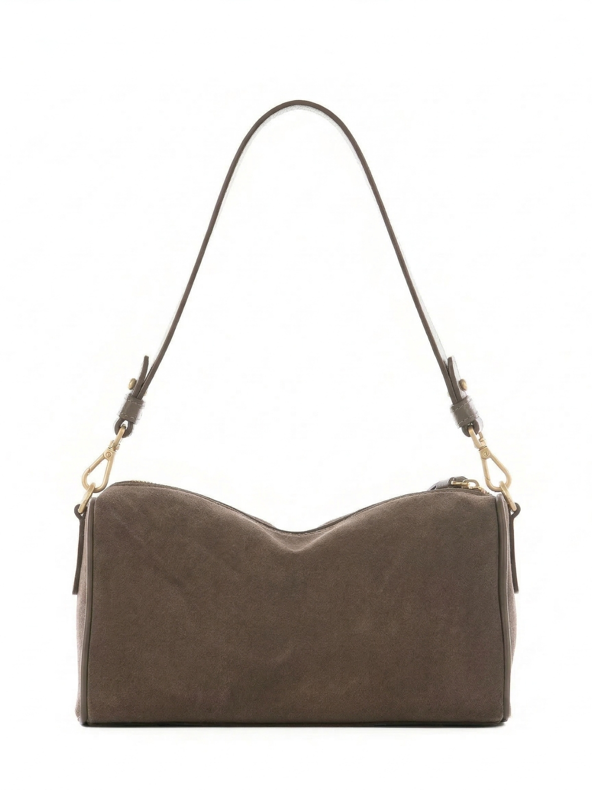 CINDY zamsz ciemny taupe skórzana torebka damska listonoszka.jpg