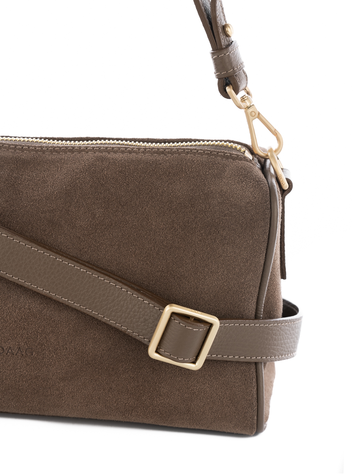 CINDY zamsz ciemny taupe skórzana torebka damska listonoszka.jpg