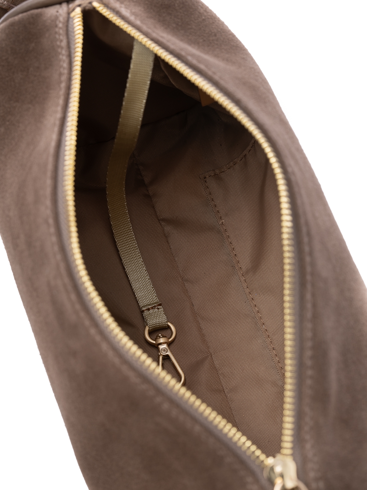 CINDY zamsz ciemny taupe skórzana torebka damska listonoszka.jpg