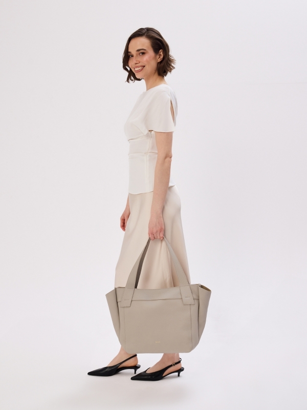 ISABELLA jasny beż skórzana torba shopper damska duża shopperka.jpg