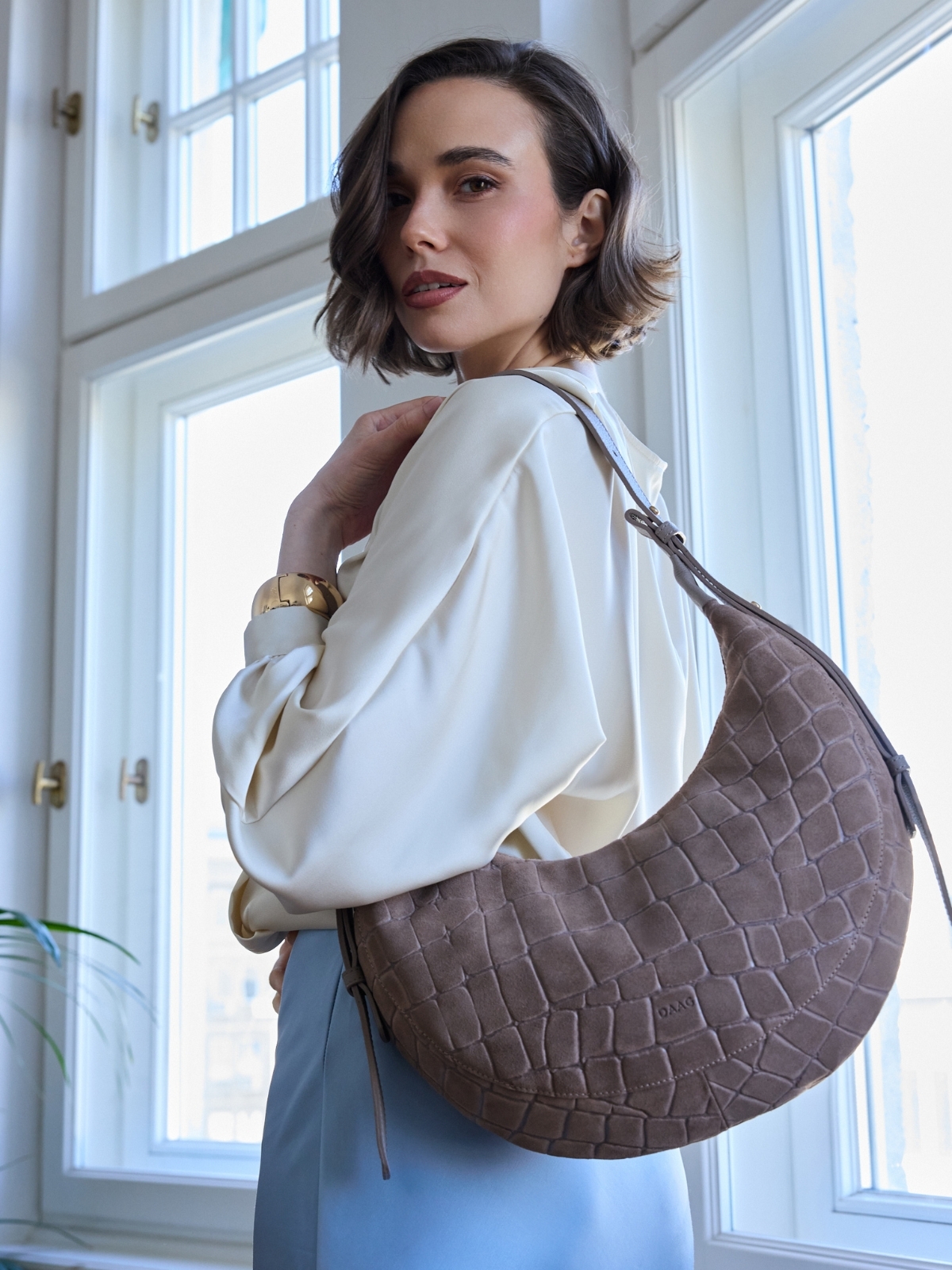 KAYLA zamsz jasny taupe croco skórzana torebka damska torba na ramię.jpg