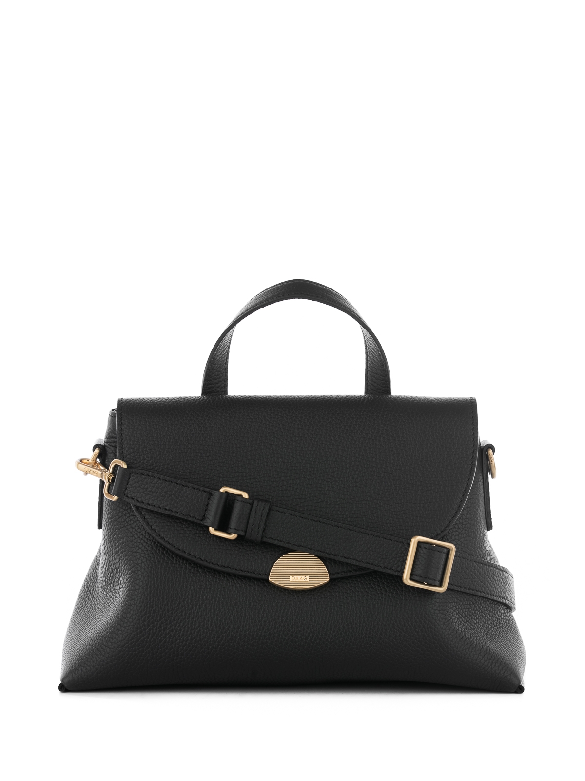 CAROLYN czarna groszek skórzana torebka damska kuferek do ręki.jpg