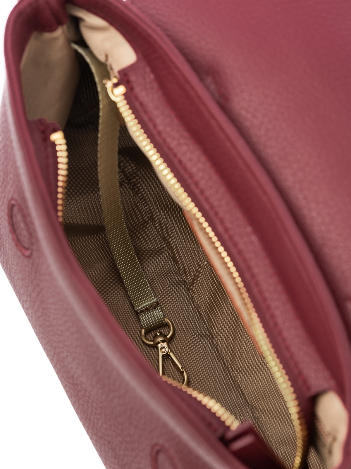 CAROLYN bordowa groszek skórzana torebka damska kuferek do ręki.jpg