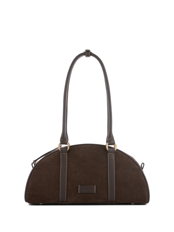 TERRA zamsz czekoladowy skórzana torebka damska bagietka lgs.jpg