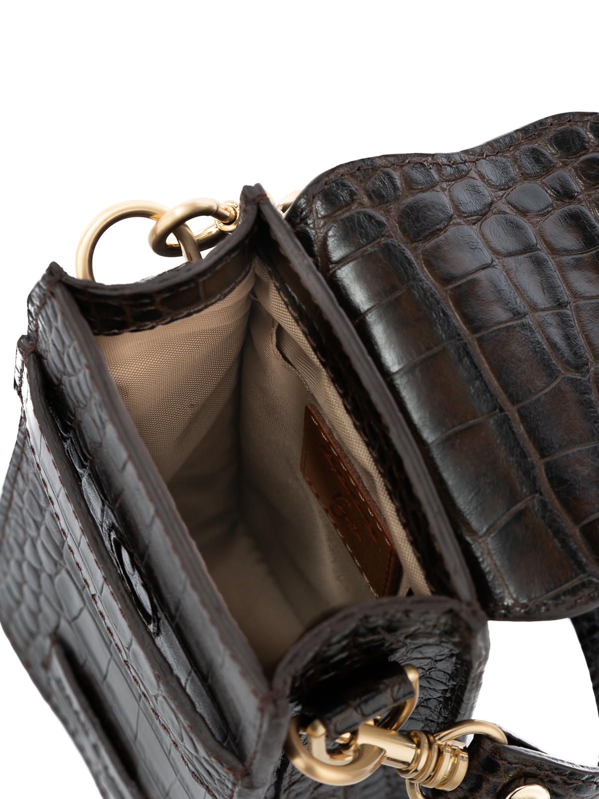 LAGO brązowa skórzana torebka damska na telefon lgs.jpg