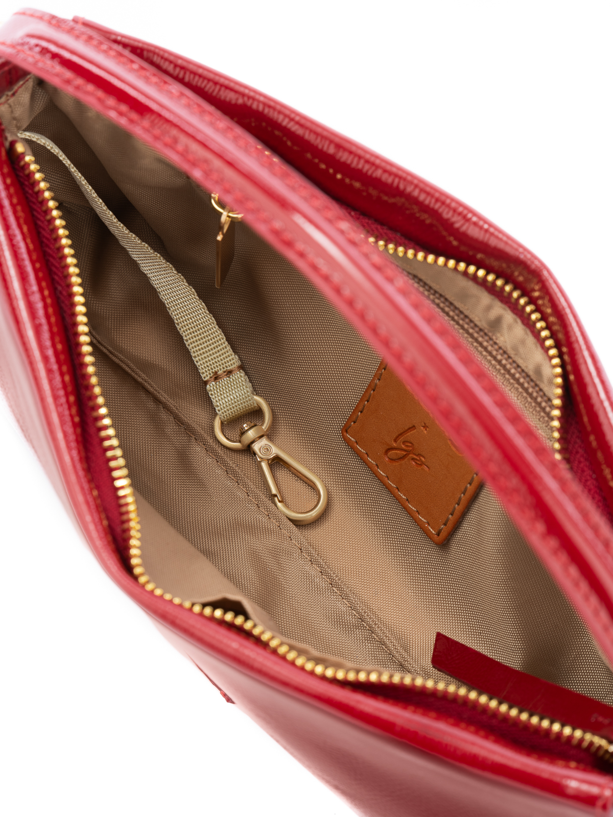 ECLAT czerwony połysk skórzana torebka damska kopertówka lgs.jpg