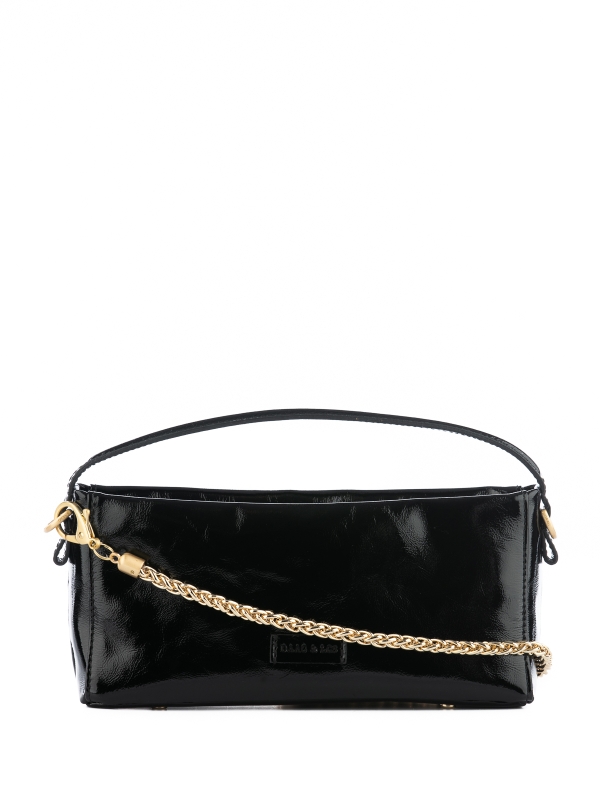 ECLAT czarny połysk skórzana torebka damska kopertówka lgs.jpg