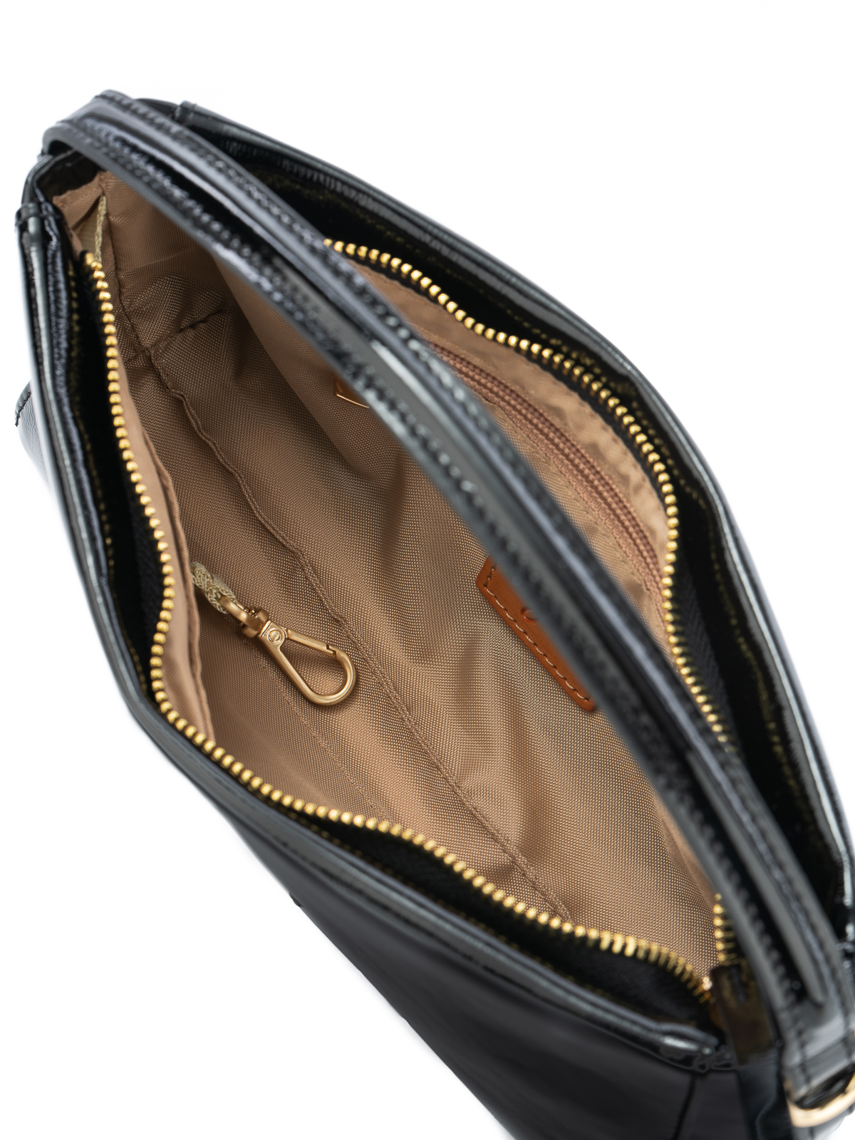 ECLAT czarny połysk skórzana torebka damska kopertówka lgs.jpg