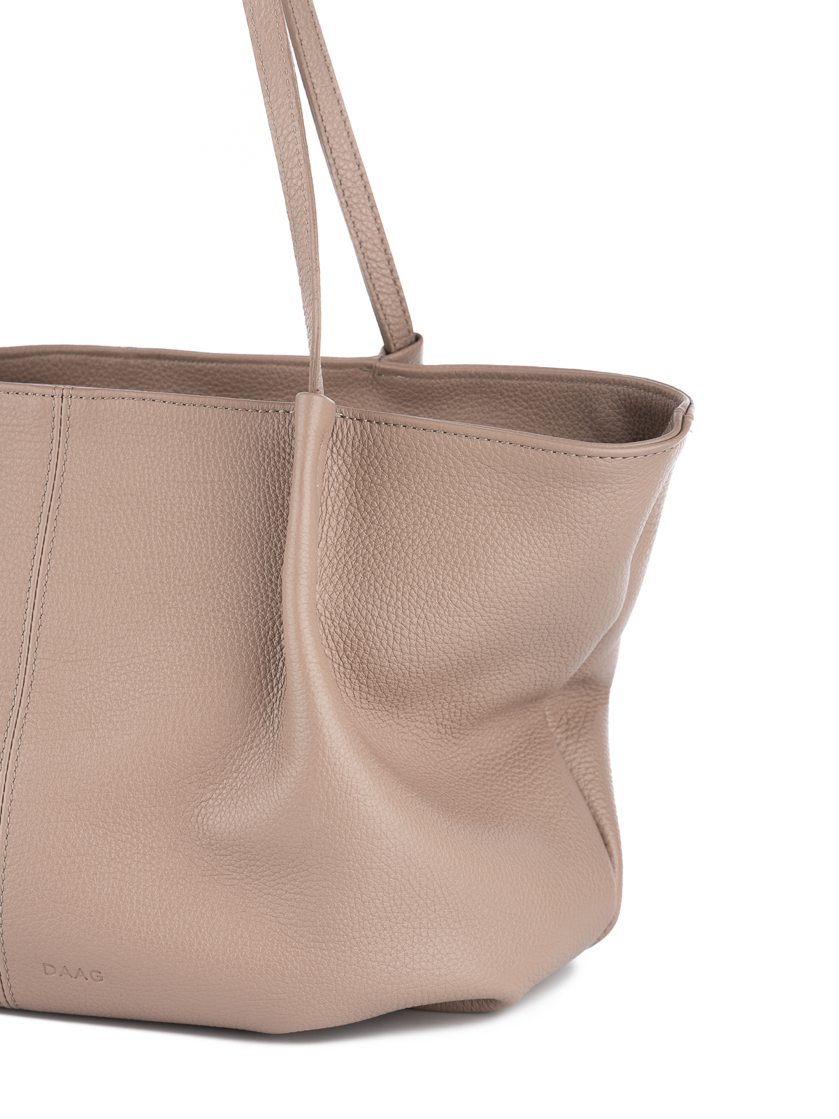 JULIE pudrowy róż groszek skórzana torebka damska torba na ramię.jpg