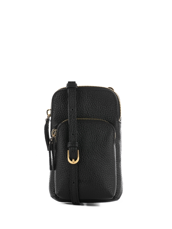 MILLIE czarna skórzana torebka na telefon torebeczka na telefon.jpg