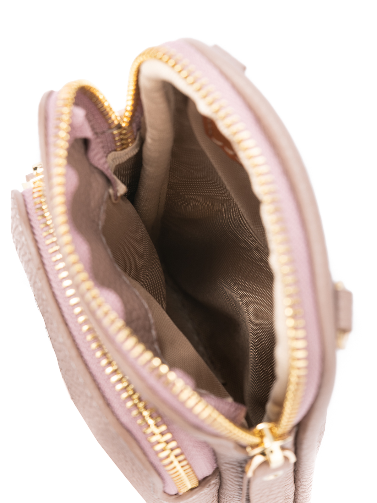 MILLIE pudrowy róż skórzana torebka na telefon torebeczka na telefon.jpg