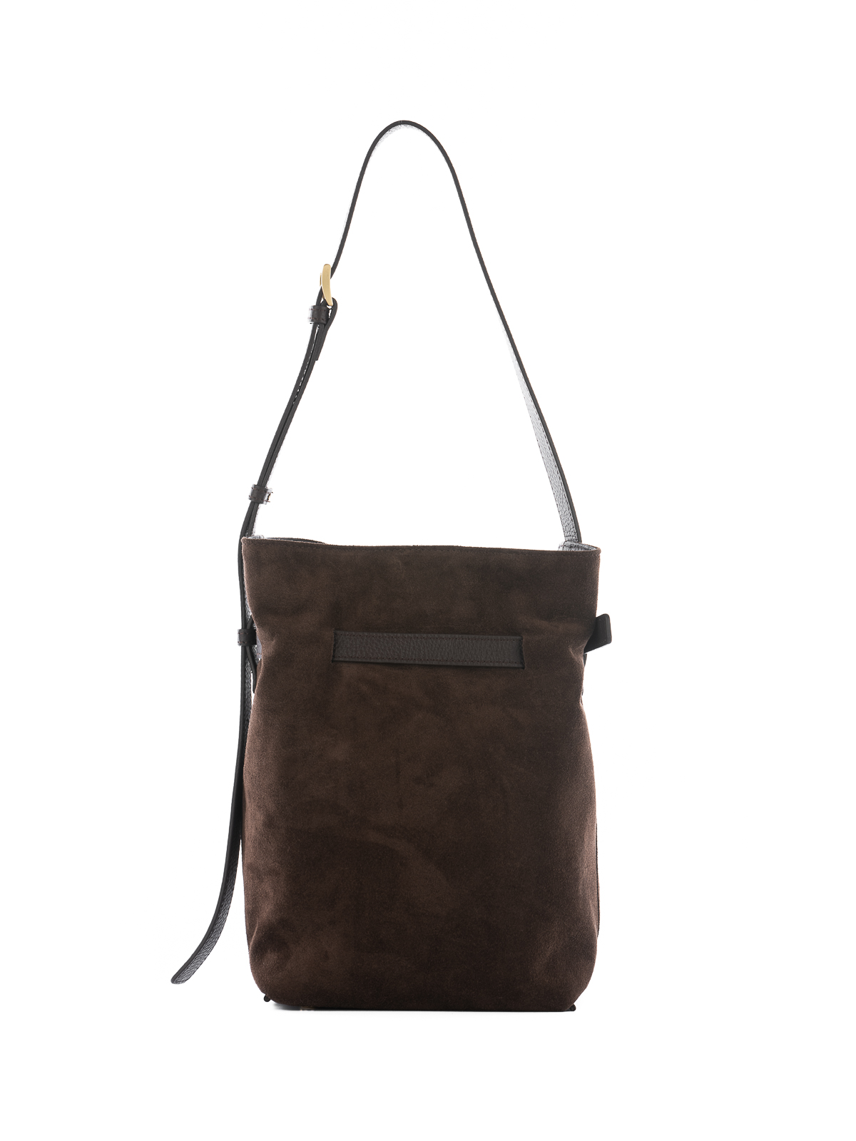 ISOLDE zamsz czekoladowy skórzana torebka damska worekna ramię.jpg