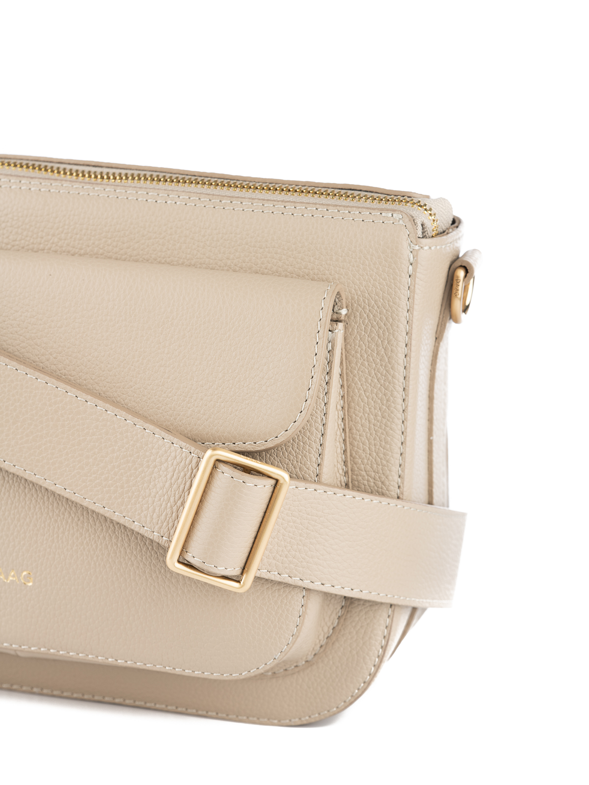 MARLOTTE zimny beż groszek skórzana duża torebka damska listonoszka torba na ramię.jpg