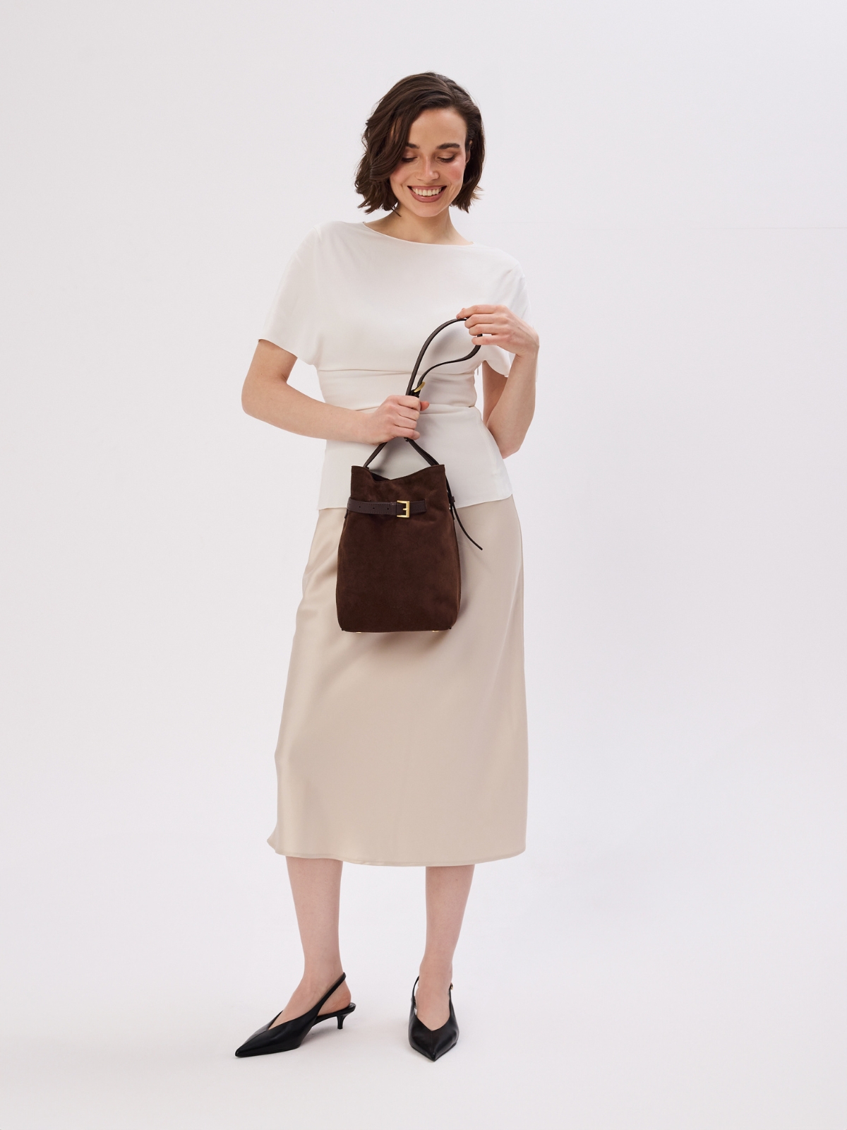 ISOLDE zamsz czekoladowy skórzana torebka damska worek na ramię.jpg